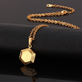 Golden Lockets Necklaces Wedding Jewelry