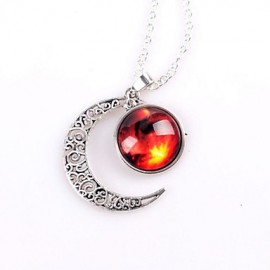 Necklace Pendant Necklaces Jewelry Halloween / Business / Gift / Party Moon Adjustable Alloy Gold 1pc Gift