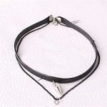 Necklace Choker Necklaces Jewelry Party / Daily / Casual Double-layer / Fashion Alloy Black 1pc Gift