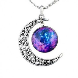 Necklace Pendant Necklaces Jewelry Halloween / Business / Gift / Party Moon Adjustable Alloy Gold 1pc Gift