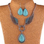 Women's European Blue Alloy (Earrings&Necklaces) Jewelry Sets  