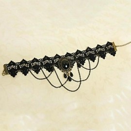 Women's Fashion Black Lace Necklace