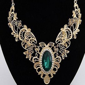  European and American folk style Jeweled necklace at