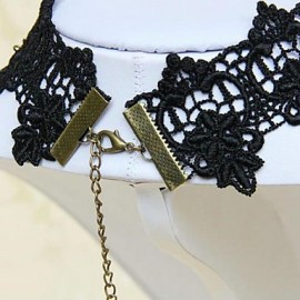 Women's Fashion Black Lace Necklace