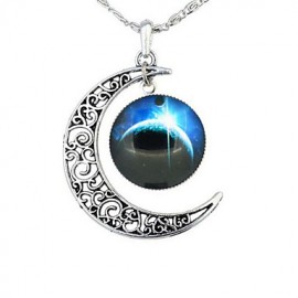 Necklace Pendant Necklaces Jewelry Halloween / Business / Gift / Party Moon Adjustable Alloy Gold 1pc Gift