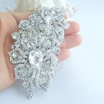 Wedding Accessories Silver-tone Clear Rhinestone Crystal Bridal Brooch Wedding Deco Flower Wedding Brooch Bridal Bouquet