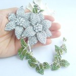 Wedding Accessories Silver-tone Rhinestone Crystal Bridal Brooch Wedding Deco Bridal Bouquet Flower Wedding Brooch