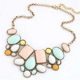  Vintage / Cute / Party /Casual Alloy / Imitation Pearl / Resin / Porcelain Statement Necklaces