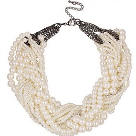 Jewelry Statement Necklaces Pearl Pearl / Alloy Women Gold Wedding Gifts