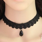 Necklace Choker Necklaces Jewelry Party / Casual Fashionable Lace Black 1pc Gift