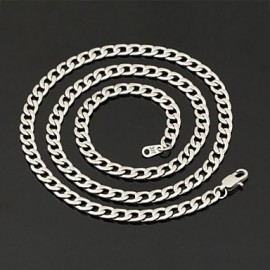 Never Fade Men's Link CubanChain Necklace For Men 316L Titanium Steel 5MM 18Inches (46CM)